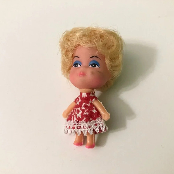 Vintage  Liddle Kiddle Clone Doll Necklace Loop 2 Inch Tall - Picture 12 of 12